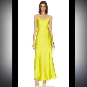 Satin Dress Rag & Bone Delilah Silk Satin Maxi Slip Dress – Fresh Lim